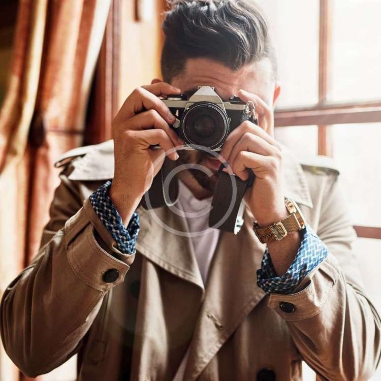 Man with a Camera - stock image